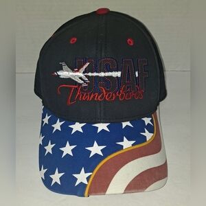 USAF Thunderbirds Cap with American Flag Design OTTO